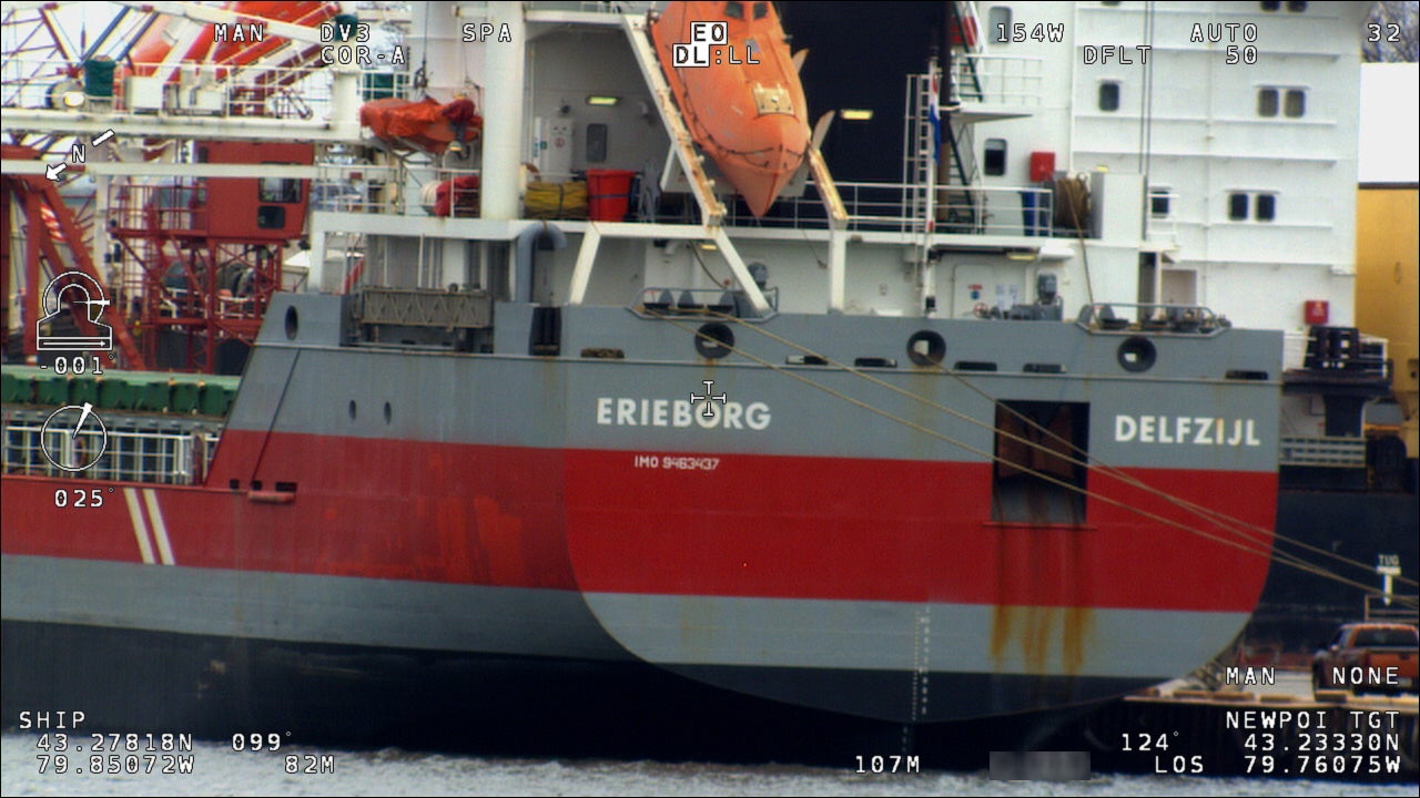 WESCAm 10-MS on Freighter Erieborg Delfzijl