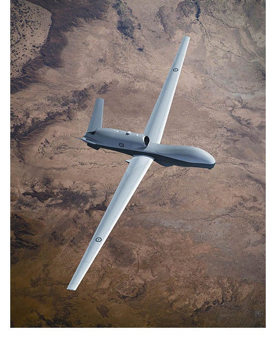 MQ-4C-Triton-RAAF UAS/UAV in flight