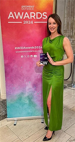 L3Harris' Lou Speaight at the Women in Defence UK Awards 2024 ceremony