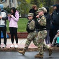 Massachusetts National Guard at marathon