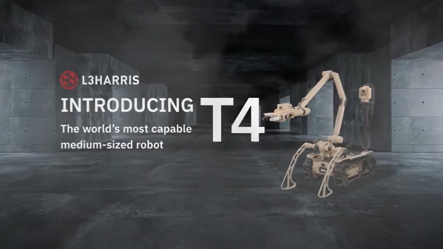 UK Ministry of Defence Selects L3Harris T4 Robots to Assist with ...