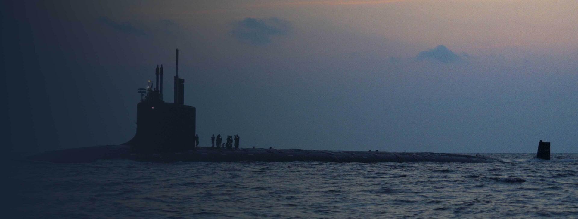 submarine at sea