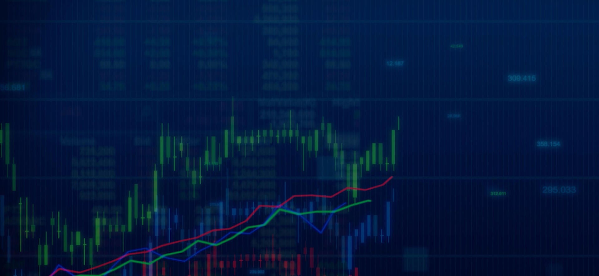 Stock market graphi