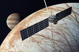 Satellite over planet