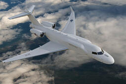 Airborne Early Warning and Control aircraft rendering