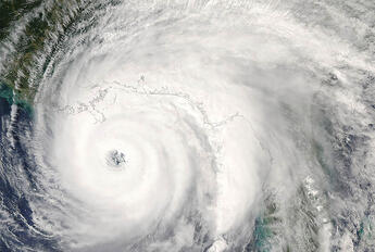 Satellite image of hurricane - link for YouTube video