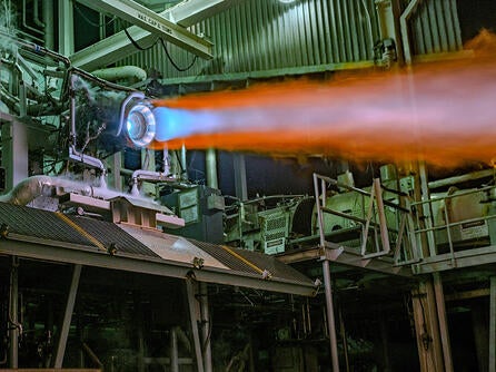 Engine test fires