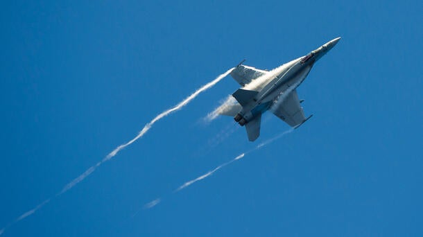 F/A-18 in flight