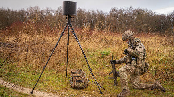 CORVUS-RAVEN counter-small UAS capability and solider at VANAHEIM