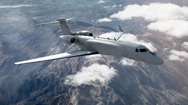 Artist rendering of the Italian Air Force Electronic Attack aircraft
