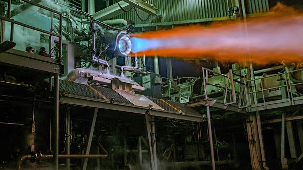 Engine test fires