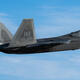 A U.S. Air Force F-22 Raptor takes off for a training mission at Nellis Air Force Base, Nevada, Aug. 21, 2025. Thumbnail image.