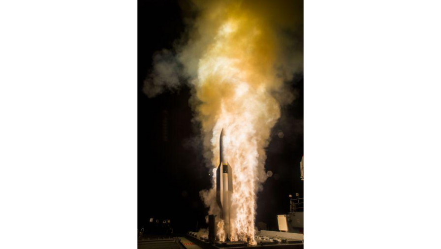 The MDA & sailors aboard USS John Paul Jones (DDG 53), an Aegis baseline 9.C1 equipped destroyer, successfully fired a salvo of two SM-6 Dual I missiles against a complex medium-range ballistic missile target, Dec. 14, 2016 Credit: MDA