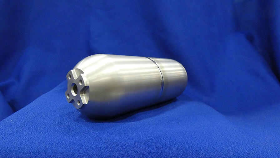 ARDE 28 Cu. In Titanium All Metal He Tank